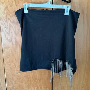 Elegant Skirt with Silver Accents